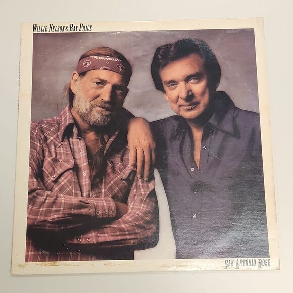 Willie Nelson & Ray Price San Antonio Rose 1980 Vinyl Record - Picture 1 of 6